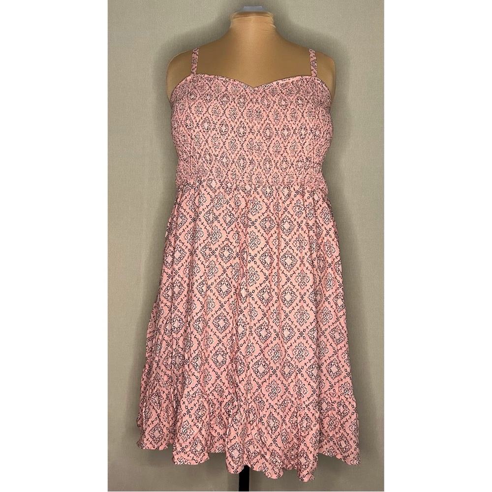 🌺 Torrid Pink & Black Casual Dress 4x NWOT
